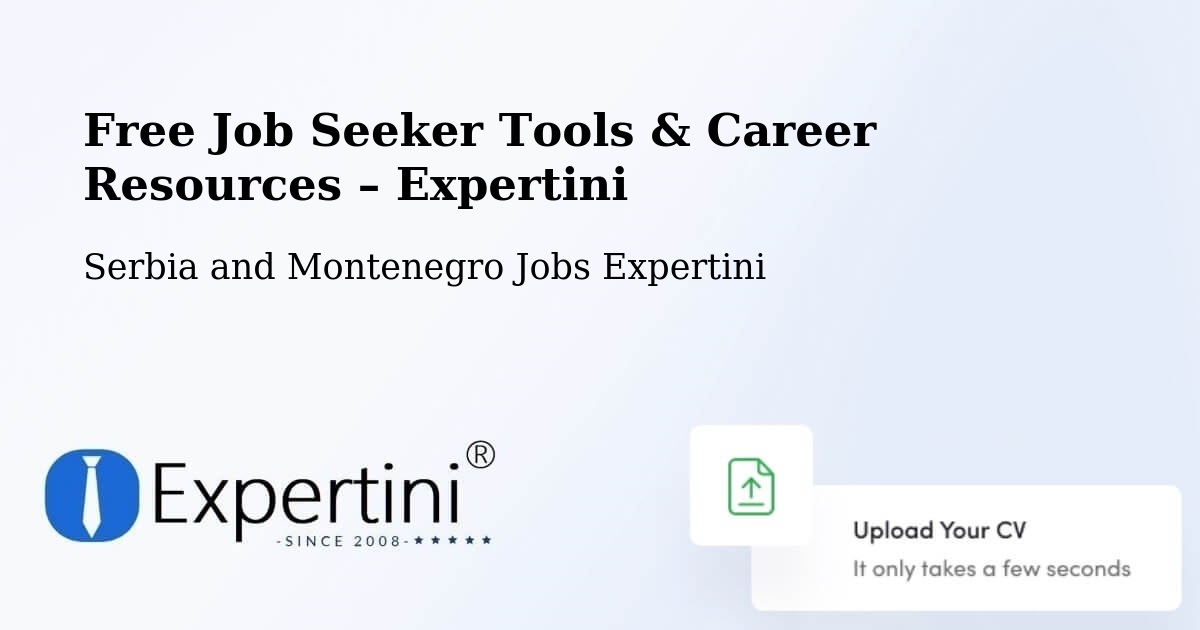 Free Job Seeker Tools & Career Resources – Ridgetown - Ridgetown, Serbia and Montenegro Jobs Expertini