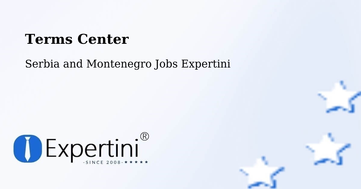 Terms of Service – Ridgetown - Serbia and Montenegro Jobs Expertini